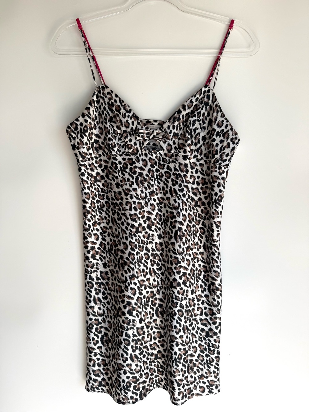 Vintage Y2K Victoria’s Secret Medium Lace Slip Dress Cheetah Leopard Animal Sexy